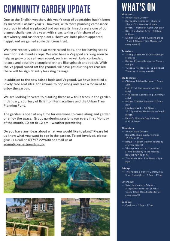 Rye Partnership September newsletter.